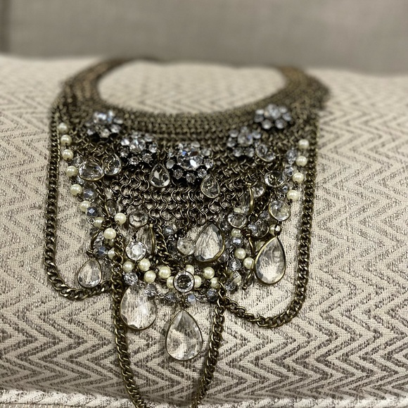 💎Vintage Collar Choker style Gorgeous Gothvibes Statement Italian Necklace 💎 - Picture 6 of 17